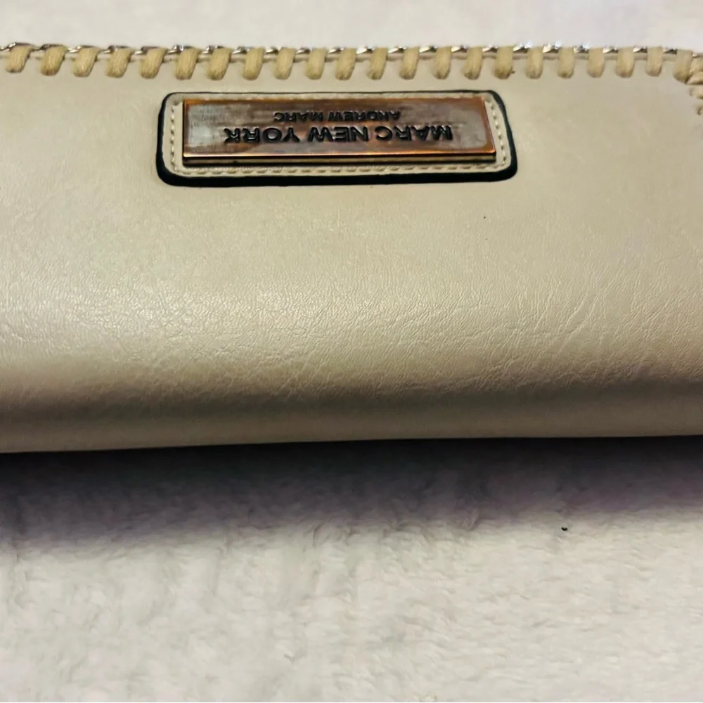 Marc New York by Andrew Marc Wallet in Cream EUC